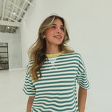 Johnnie Striped Top - Green Multi