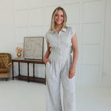 Leland Linen Jumpsuit - Natural