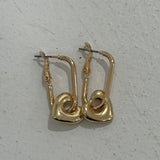 Drop Heart Earrings