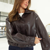 The Bronx Bomber Jacket - Brown