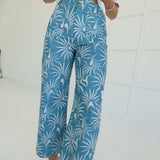 Paloma Cropped Pants - Mint Blue