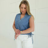 Woodsong Denim Top