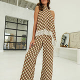 Olive's Plaid Pants - Olive