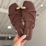 Hilly Toe Ring Sandal - Brown