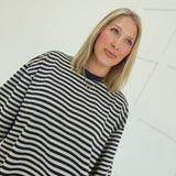 Drew Striped Set - Lt Taupe/Navy