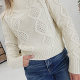 Hold On Me Sweater - Cream