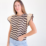 Edge Of Falling Sweater - Taupe/Brown