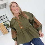 Homer Embroidered Top