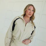 Sophia Athletic Set - Taupe/Black