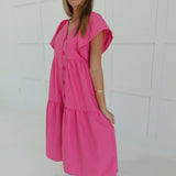 Justine Midi Dress - Pink