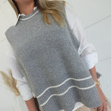 Fester Open Vest Top - Grey