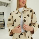 Dot to Dot Jacket - Beige