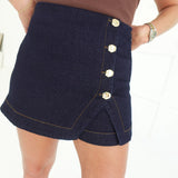 My Dearest Denim Skort - Dark