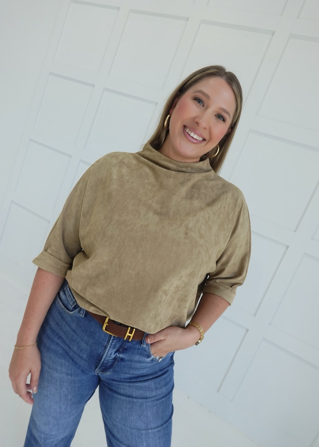 Hometowns in Fall Top - Taupe