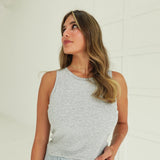 Essential Binding Bra Tank - Heather Grey