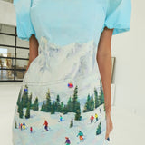 Scenic Slopes Mini Dress