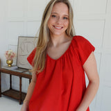 Linley Top - Red