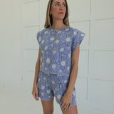 Savannah Scalloped Set - Blue