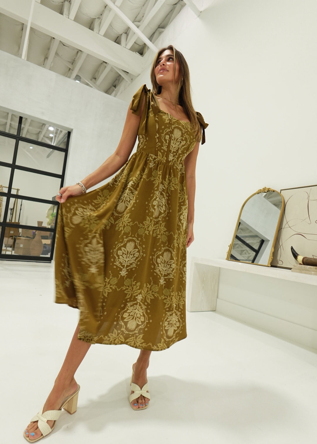 Golden Days Midi Dress