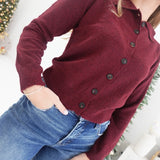 My Favorites Cardigan - Deep Red