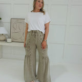 Silo Wide Leg Pants - Mocha