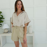 Gamblet Top - Beige