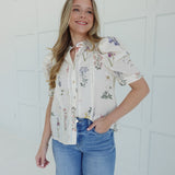 Hazel Lace Trim Top