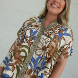 Fall For It Blouse - Taupe