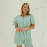 Sorbet Striped Set - Blue Sage