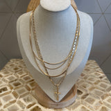 Layered Cross Necklace