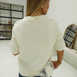 Karma Lace Hem Tee