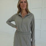 Court Talk Athletic Dress - Stone Taupe