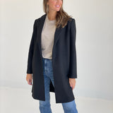 Michigan Ave Coat  - Black