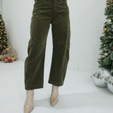 Sheridan Barrel Jeans - Moss