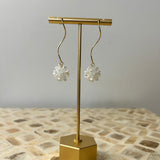 Wavy Wire Cluster Earrings