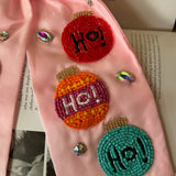 Christmas Hair Bow - Pink