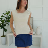 The Scoop Exposed Seam Top