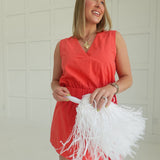 Club Level Romper - Red