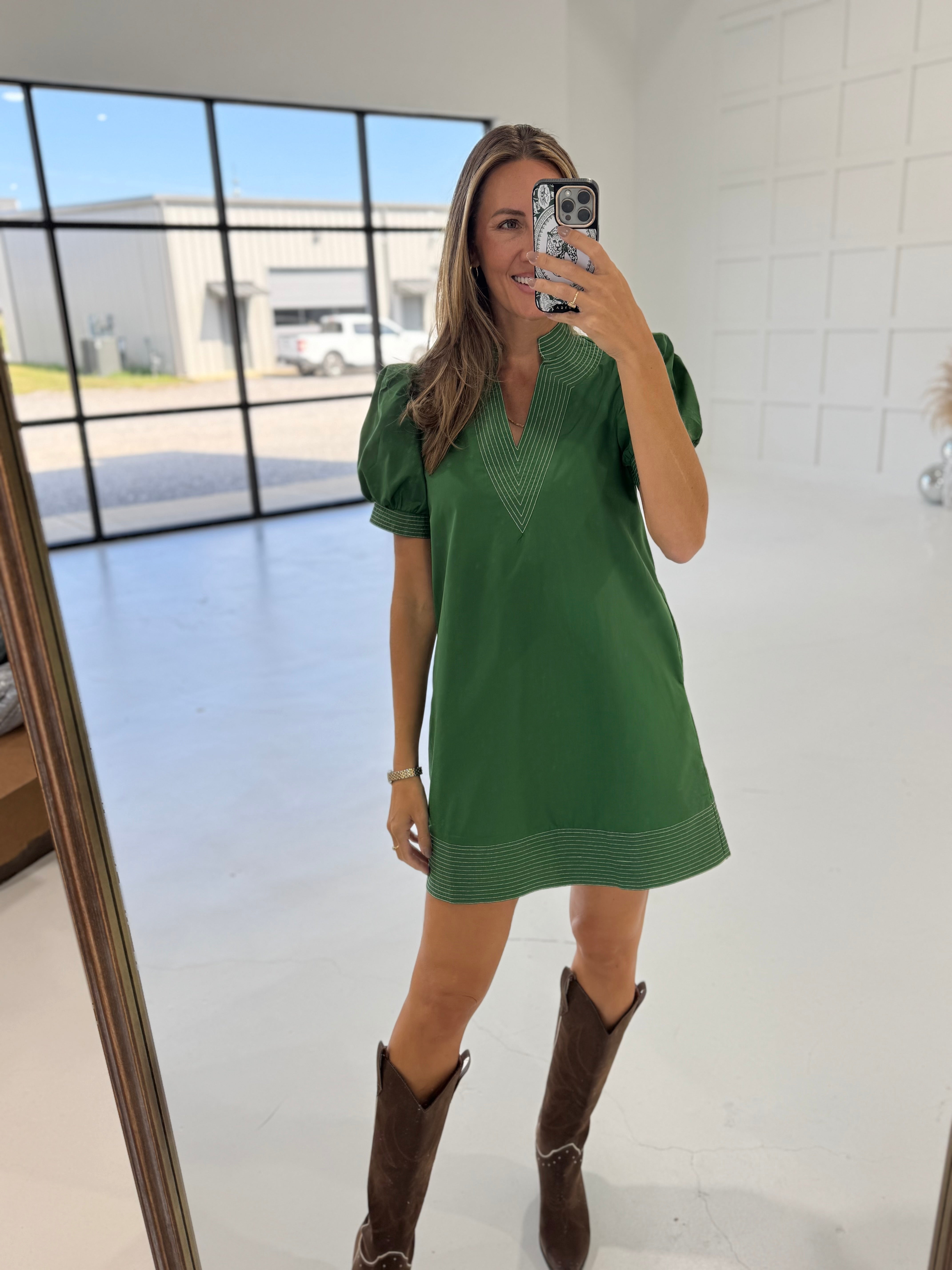 Fable Or Truth Mini Dress - Green