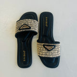 Kai Woven Slide - Black