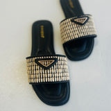 Kai Woven Slide - Black