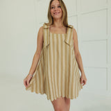 Tully Mini Dress - Taupe