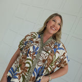 Fall For It Blouse - Taupe