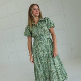 Charleston Girl Midi Dress - Sage