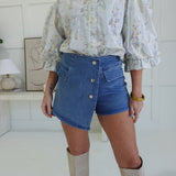 Bullseye Denim Skort