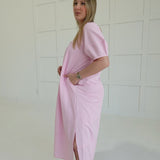 Ida Midi Dress - Pink