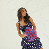 Oxford Twist Romper - Navy