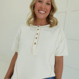 Around We Go Henley Tee