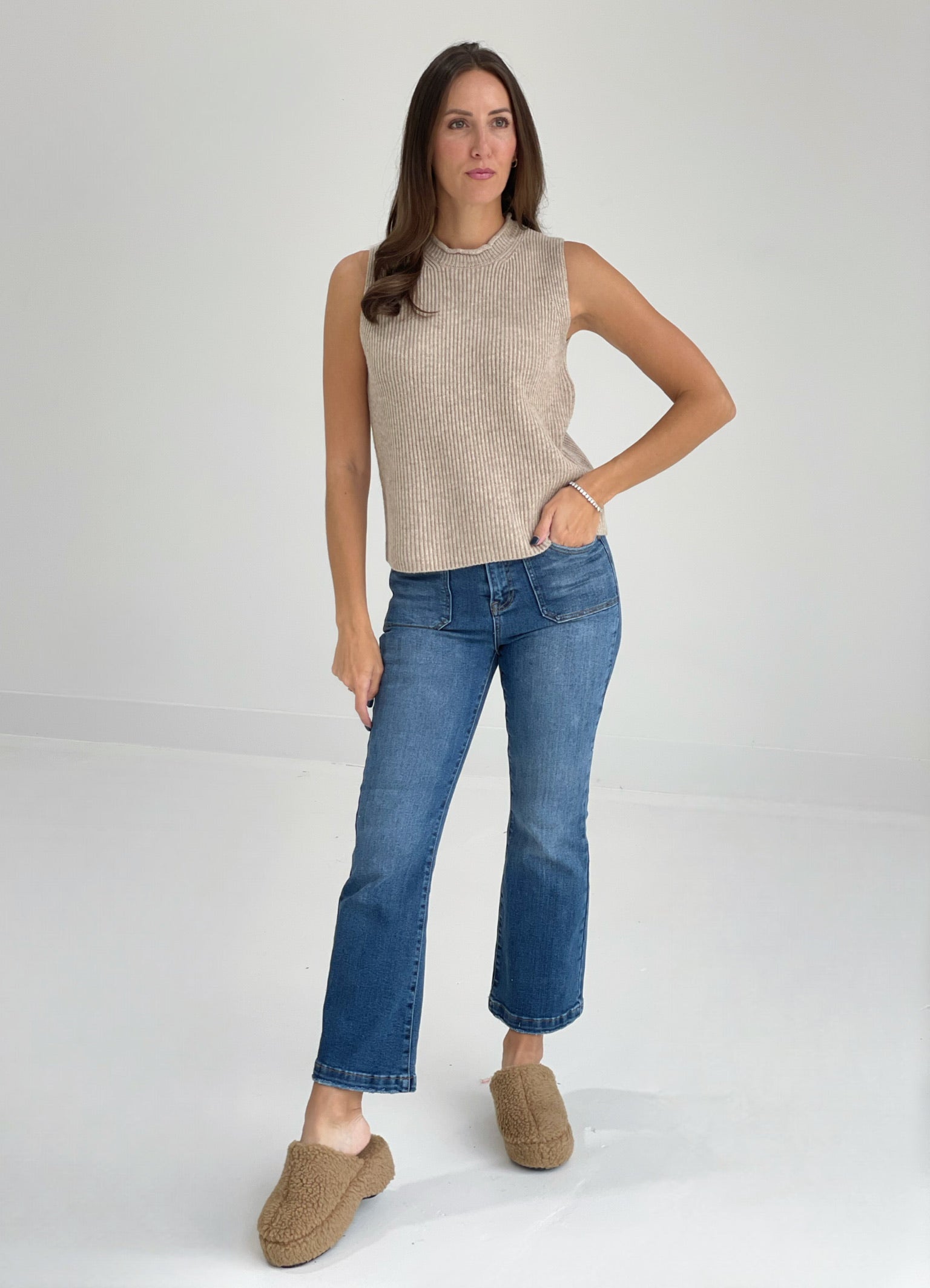 Melanie Sweater Top - Melange