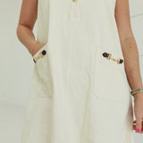 Evette Mini Dress - Ecru